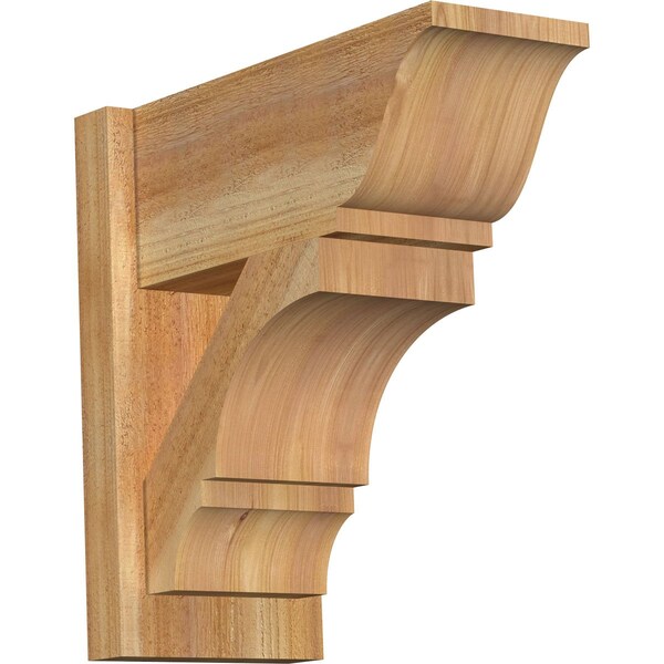 Ekena Millwork Balboa Rough Sawn Traditional Outlooker, Western Red Cedar, 8"W x 18"D x 18"H OUT08X18X18BOA01RWR - main